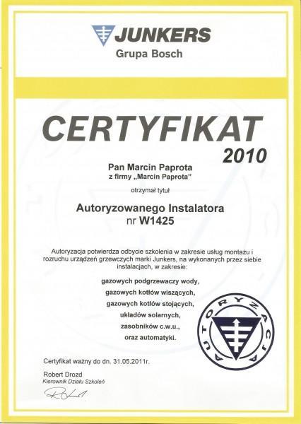 certyfikat-2010-Macin-Paprota