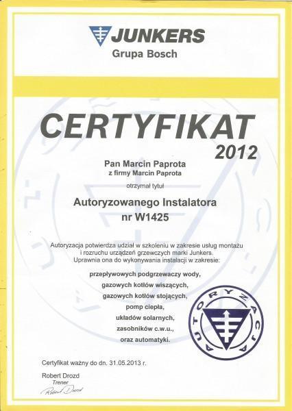 certyfikat-2012-Macin-Paprota